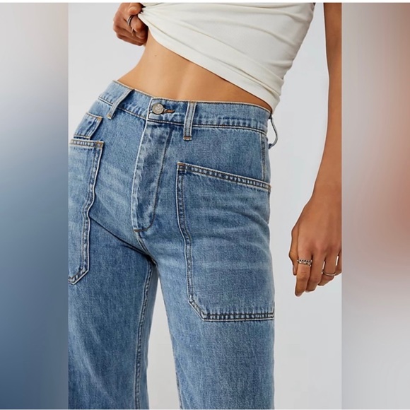NWT Free People X Sandrine Rose Carpenter Jeans - Picture 3 of 16
